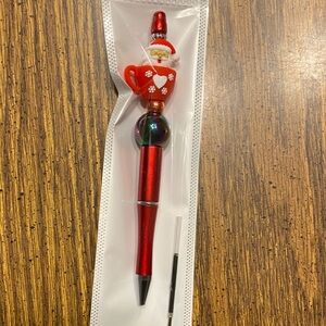 Handcrafted Santa pen